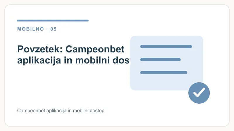 Povzetek: Campeonbet aplikacija in mobilni dostop – Campeonbet aplikacija in mobilni dostop