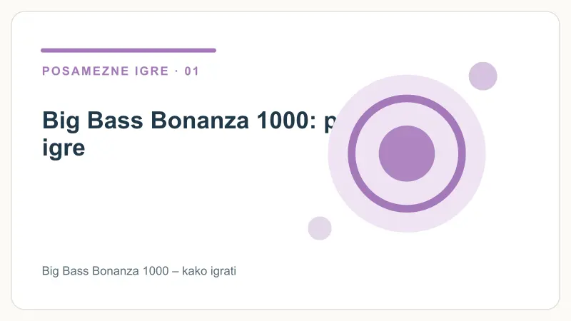 Big Bass Bonanza 1000: podatki igre – Big Bass Bonanza 1000 – kako igrati