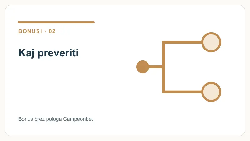 Kaj preveriti – Bonus brez pologa Campeonbet