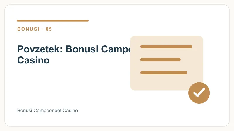 Povzetek: Bonusi Campeonbet Casino – Bonusi Campeonbet Casino