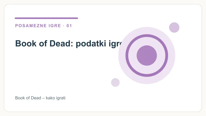 Book of Dead: podatki igre – Book of Dead – kako igrati