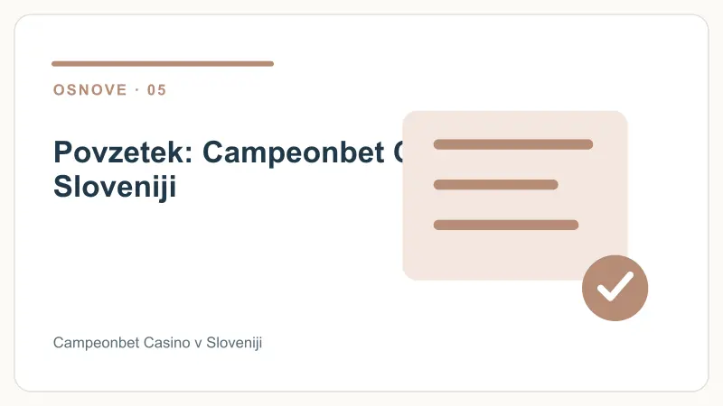 Povzetek: Campeonbet Casino v Sloveniji – Campeonbet Casino v Sloveniji