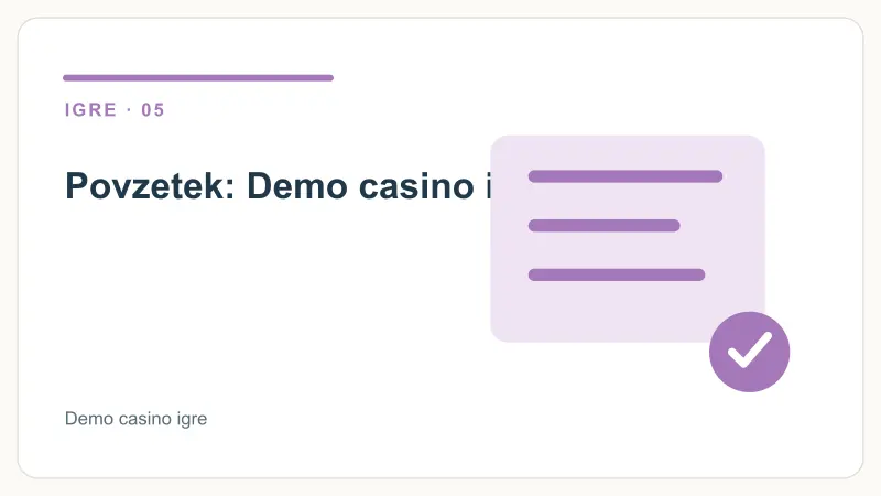 Povzetek: Demo casino igre – Demo casino igre