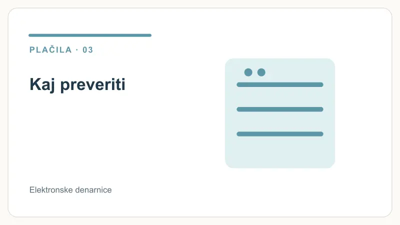 Kaj preveriti – Elektronske denarnice