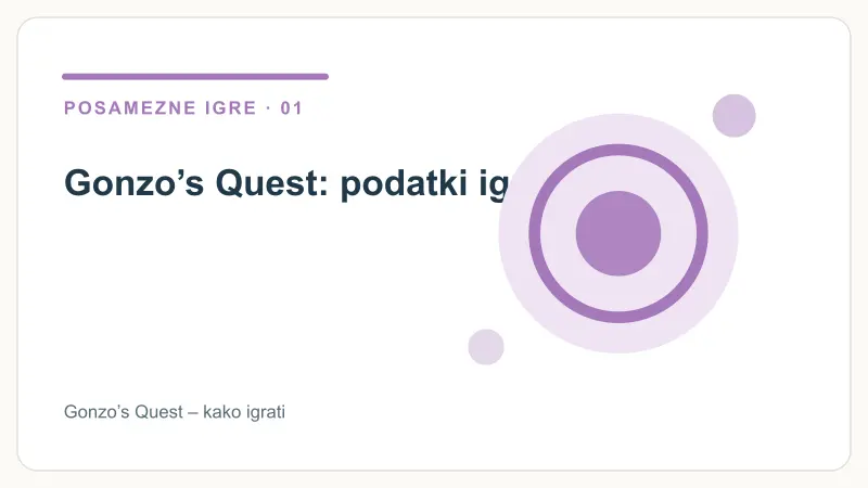 Gonzo’s Quest: podatki igre – Gonzo’s Quest – kako igrati