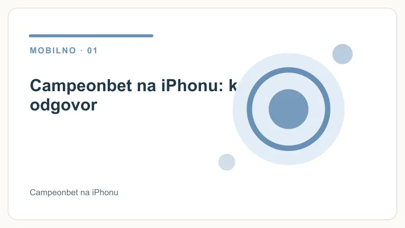 Campeonbet na iPhonu: kratek odgovor – Campeonbet na iPhonu