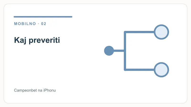 Kaj preveriti – Campeonbet na iPhonu