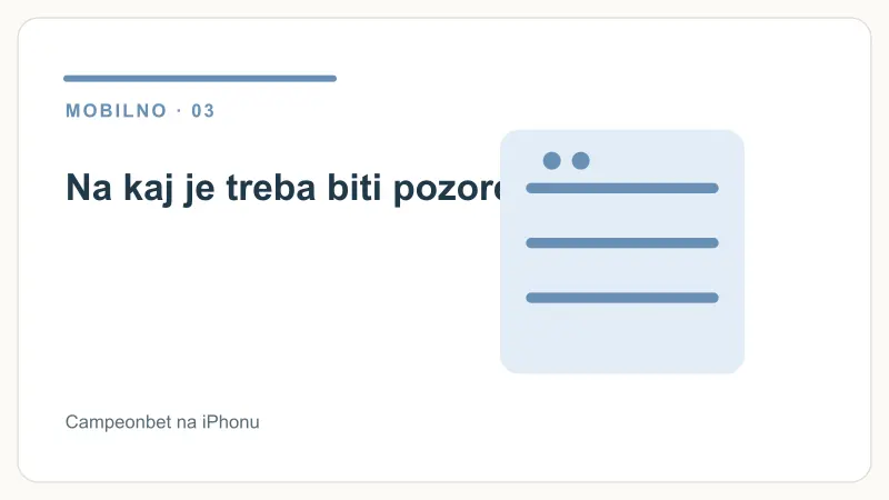 Na kaj je treba biti pozoren – Campeonbet na iPhonu