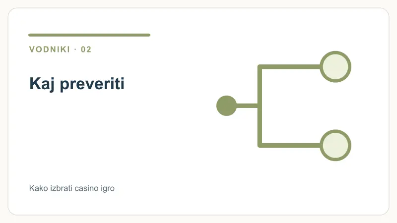 Kaj preveriti – Kako izbrati casino igro