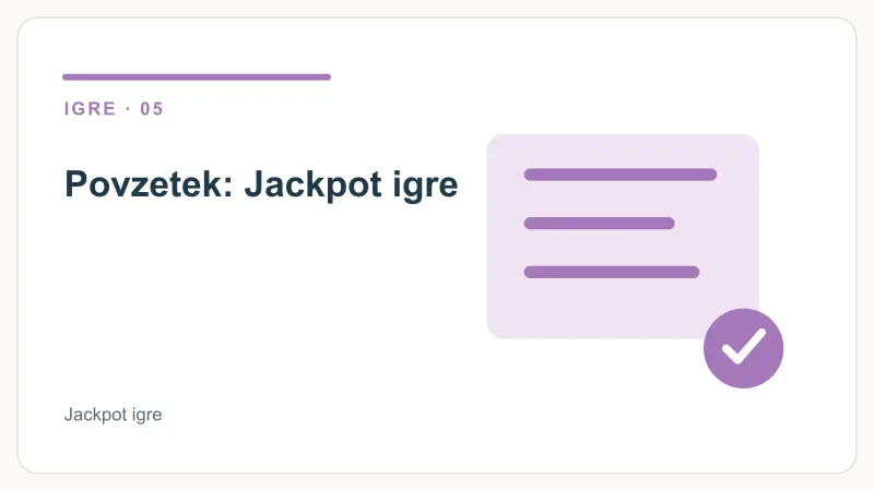 Povzetek: Jackpot igre – Jackpot igre