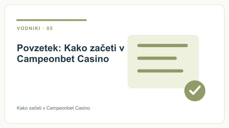 Povzetek: Kako začeti v Campeonbet Casino – Kako začeti v Campeonbet Casino