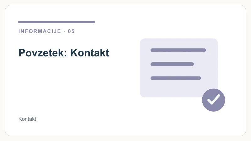 Povzetek: Kontakt – Kontakt