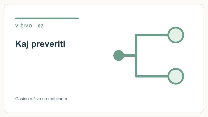Kaj preveriti – Casino v živo na mobilnem