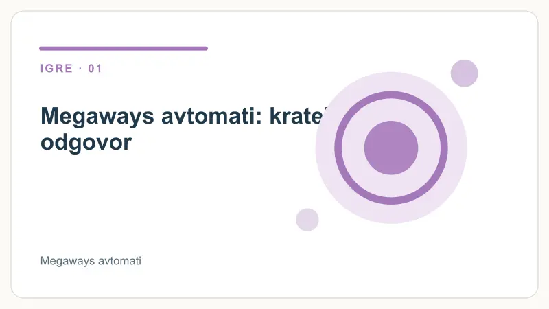 Megaways avtomati: kratek odgovor – Megaways avtomati