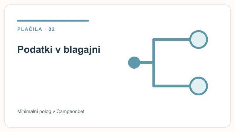 Podatki v blagajni – Minimalni polog v Campeonbet