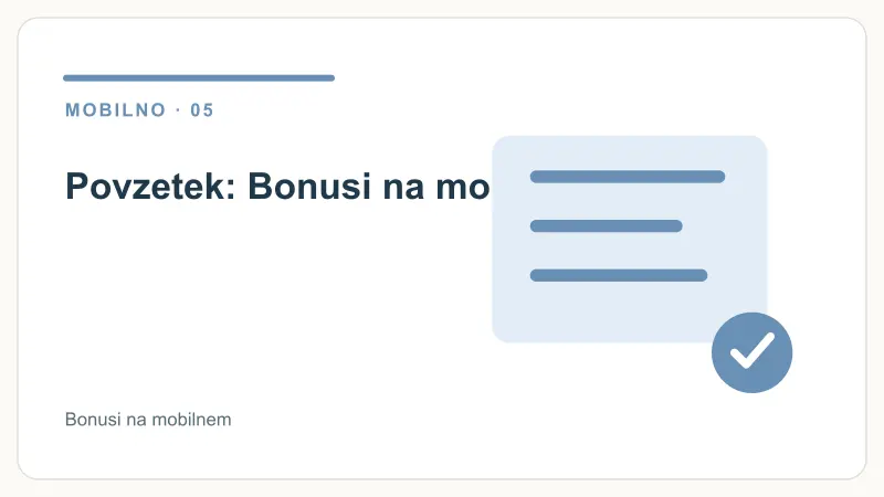 Povzetek: Bonusi na mobilnem – Bonusi na mobilnem
