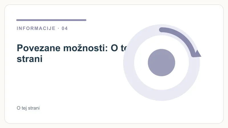 Povezane možnosti: O tej strani – O tej strani