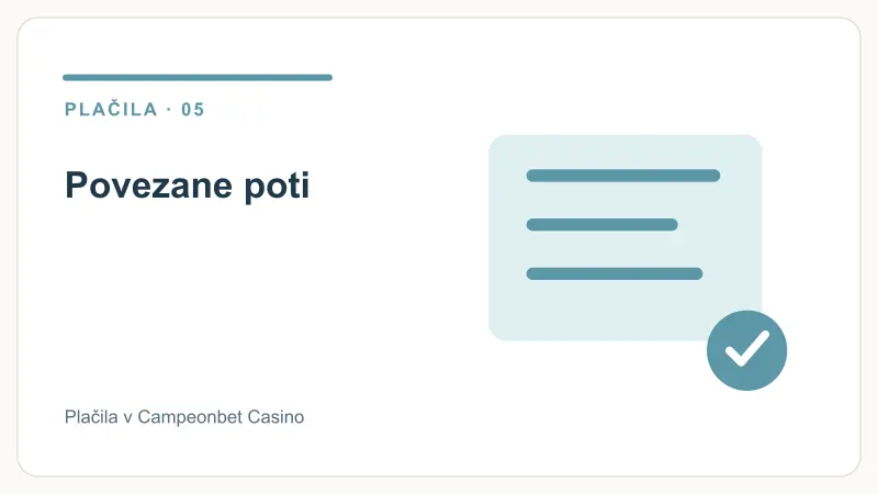 Povezane poti – Plačila v Campeonbet Casino