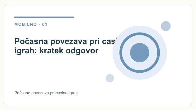 Počasna povezava pri casino igrah: kratek odgovor – Počasna povezava pri casino igrah