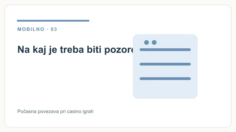 Na kaj je treba biti pozoren – Počasna povezava pri casino igrah