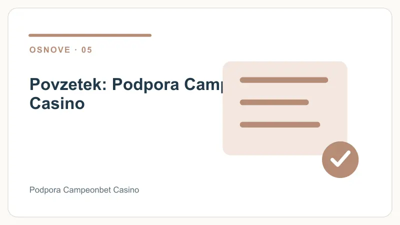 Povzetek: Podpora Campeonbet Casino – Podpora Campeonbet Casino