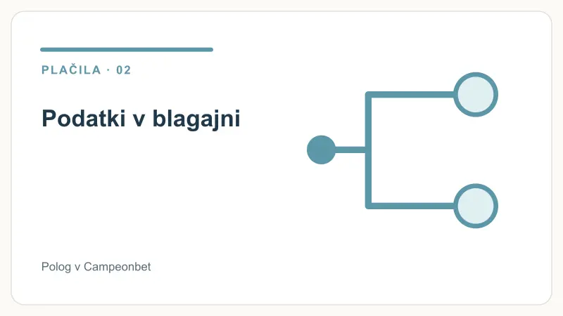 Podatki v blagajni – Polog v Campeonbet