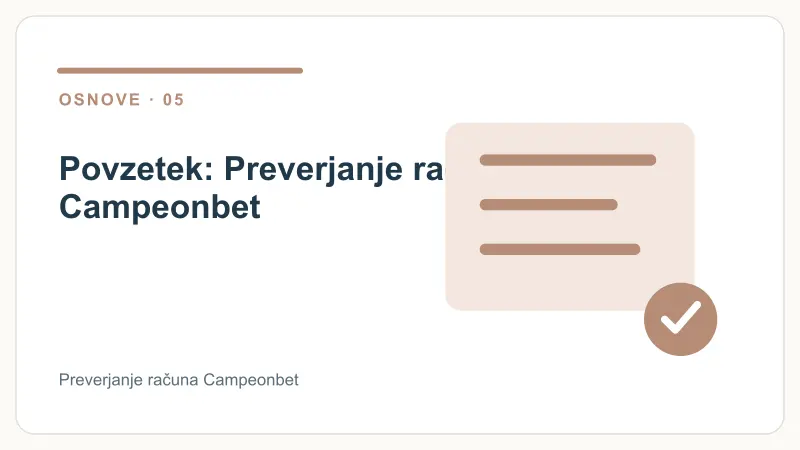 Povzetek: Preverjanje računa Campeonbet – Preverjanje računa Campeonbet