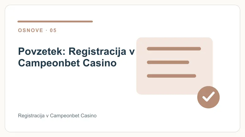 Povzetek: Registracija v Campeonbet Casino – Registracija v Campeonbet Casino