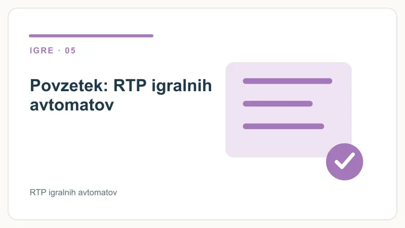 Povzetek: RTP igralnih avtomatov – RTP igralnih avtomatov
