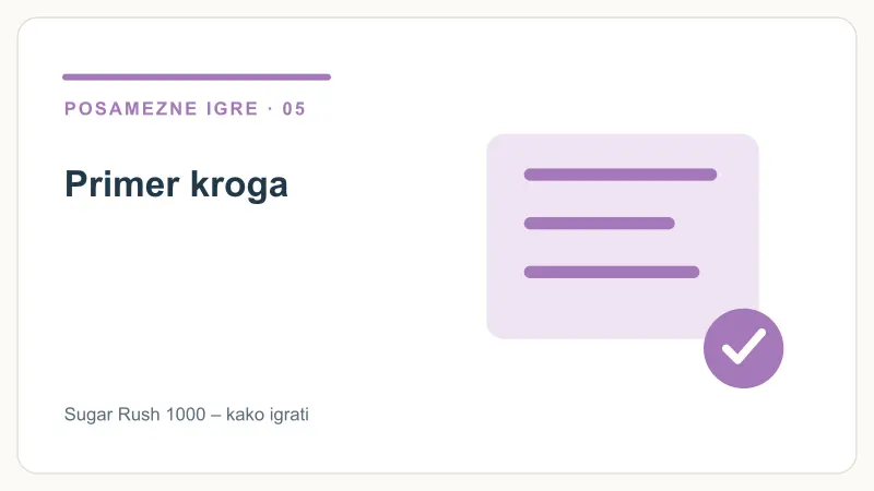 Primer kroga – Sugar Rush 1000 – kako igrati