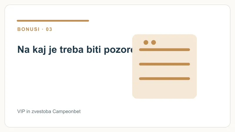 Na kaj je treba biti pozoren – VIP in zvestoba Campeonbet