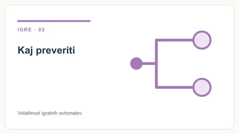 Kaj preveriti – Volatilnost igralnih avtomatov