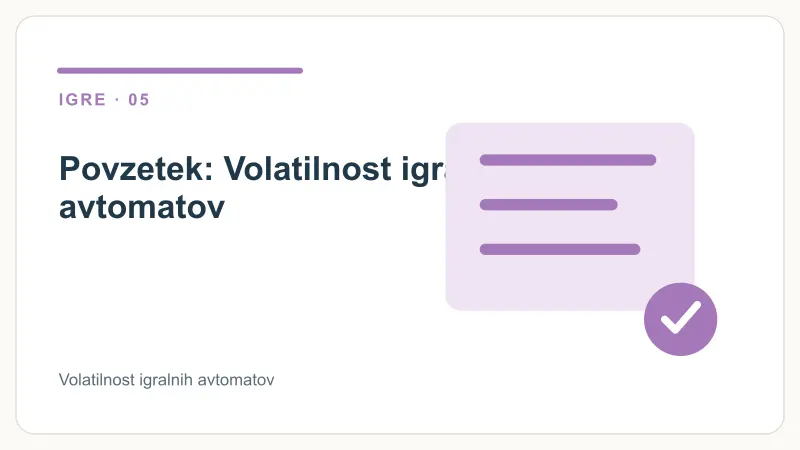 Povzetek: Volatilnost igralnih avtomatov – Volatilnost igralnih avtomatov