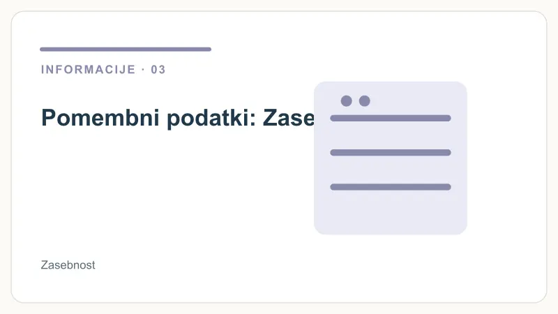 Pomembni podatki: Zasebnost – Zasebnost