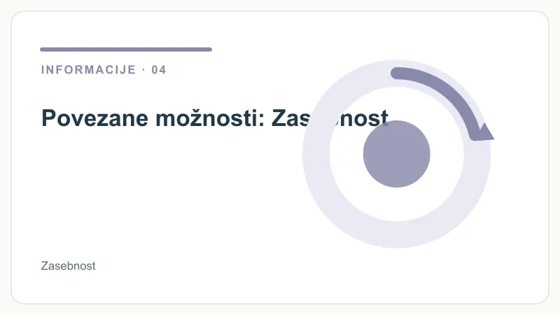 Povezane možnosti: Zasebnost – Zasebnost