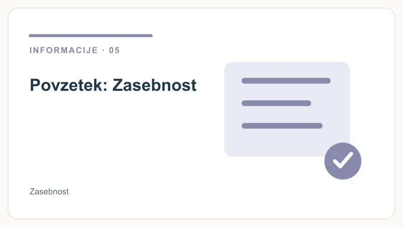 Povzetek: Zasebnost – Zasebnost